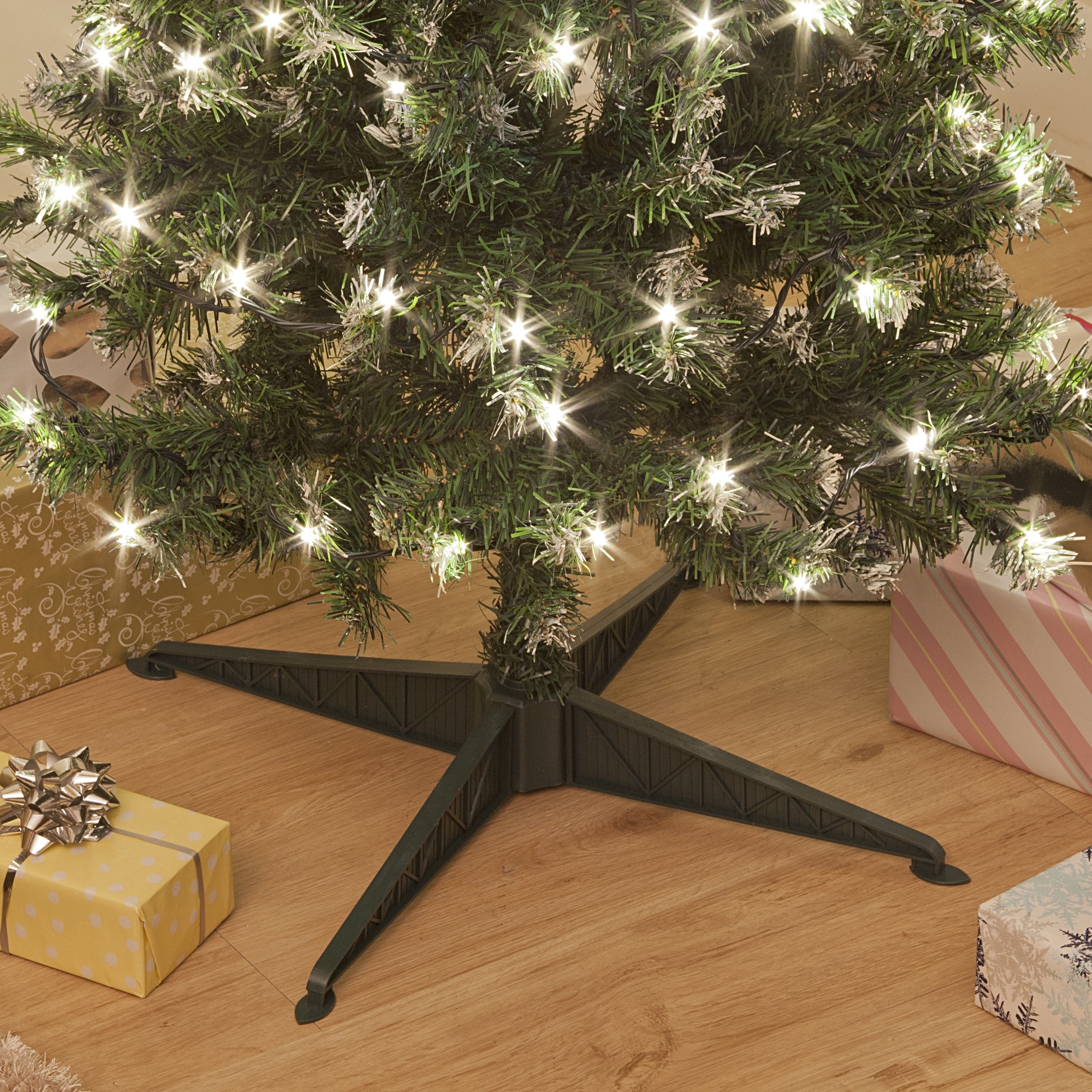 PreLit Deluxe Green Frosted Christmas Warm White LED Tree 3ft 5ft 6ft