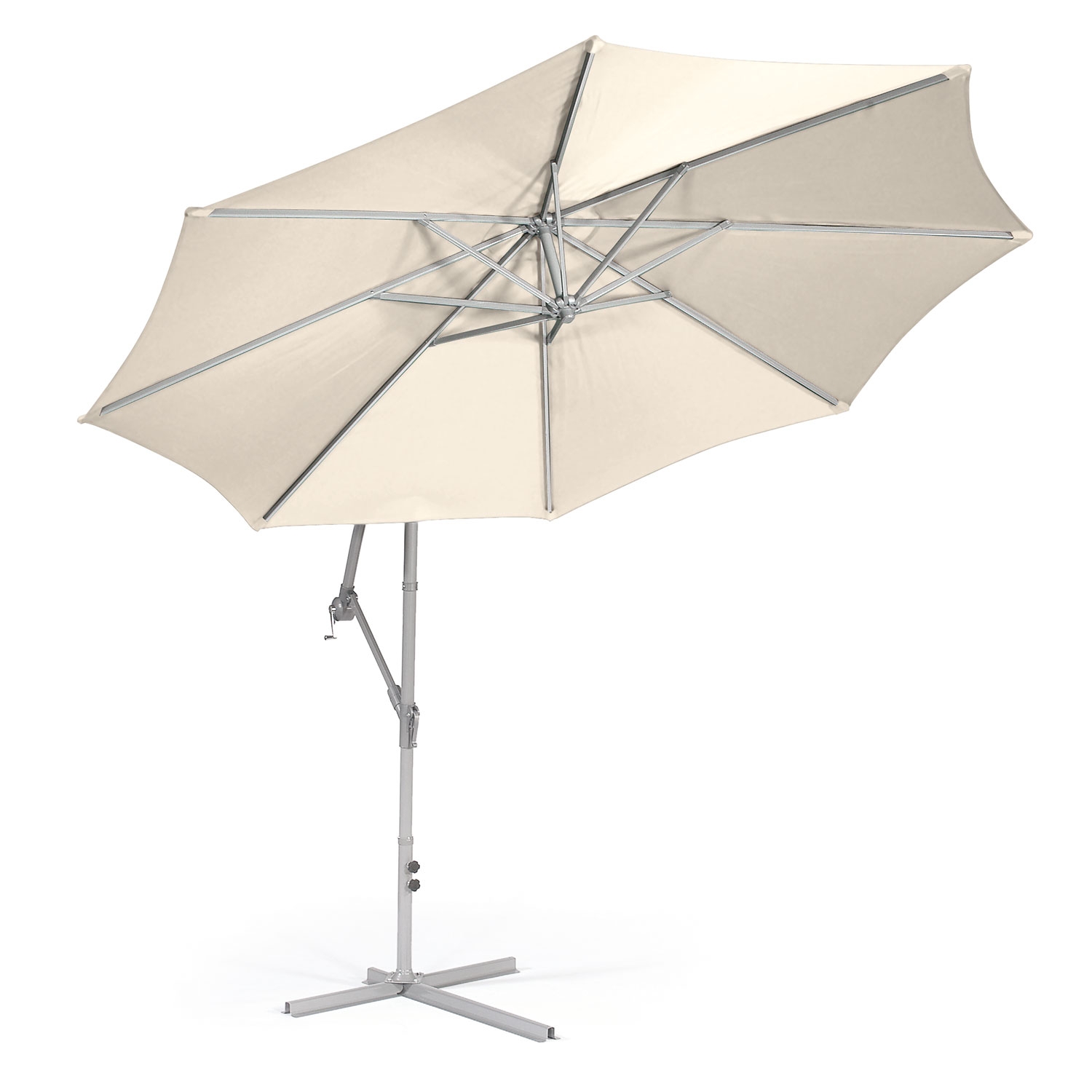 Suntime Ecru 3m Free Standing Cantilevered Hanging Parasol eBay